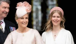 Lady Louise Windsor spotted with boyfriend as Duchess Sophie attends service