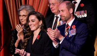 Prince William hails Kate Middleton's debut at Armistice Day ceremony