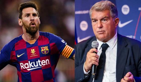 Barcelona president Joan Laporta breaks silence on Lionel Messi return