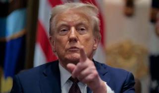 Trump makes first public comments on BBC‑edited speech after legal threat