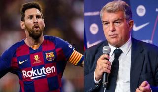 Barcelona president Joan Laporta breaks silence on Lionel Messi return