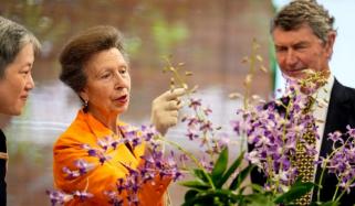 Princess Anne receives touching tribute at Singapore's Orchid Garden