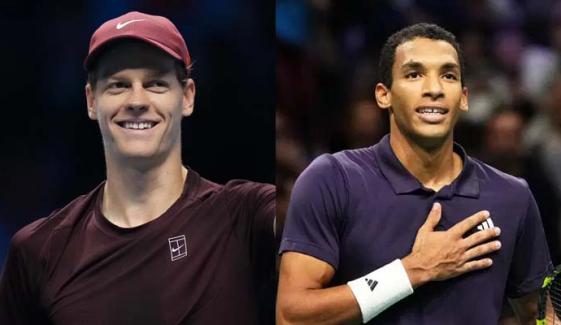 Sinner advances to ATP Finals semifinals, Auger-Aliassime upsets Shelton 