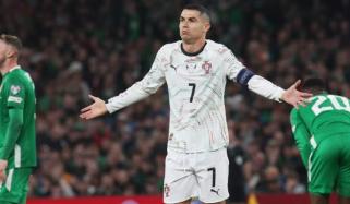 Ronaldo's reaction to first international red card revealed by Fernandes
