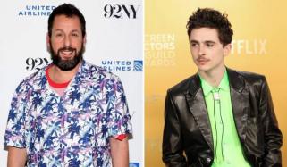 Adam Sandler, Timothée Chalamet battle fans in epic 2-on-2 basketball duel
