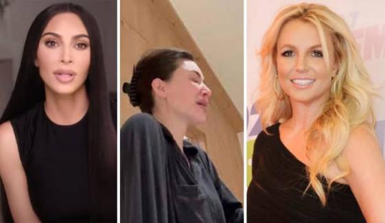 Kim Kardashian burst into tears in rare clip after Britney Spears’ reunion