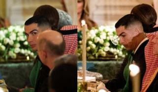 Ronaldo shines at dinner for Saudi crown prince as Trump reveals Barron's fandom