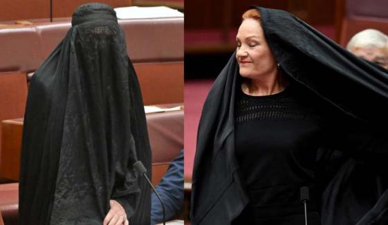 Australian Senator Pauline Hanson's burqa protest ends in suspension