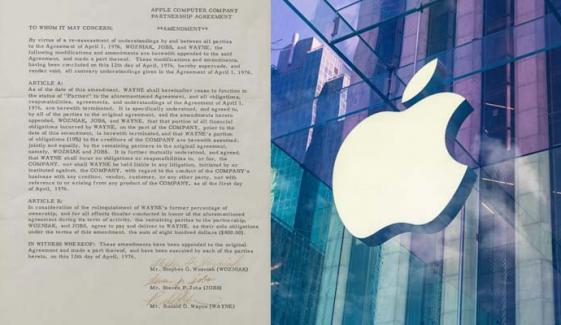 Apple's historic founding papers up for auction, could fetch $4 million