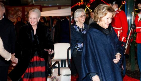Queen Margrethe, Queen Sonja shine at Christmas premiere of 'Snow Queen'