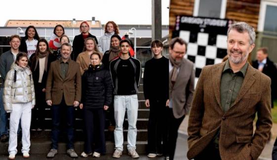 King Frederik joins young students for one-of-a-kind royal outing