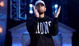 Eminem’s grandson Elliot gets front-row thrill at surprise NFL halftime show