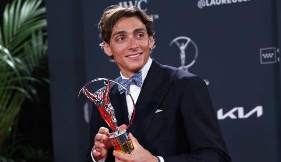 Duplantis eyes new world record after World Athletes of the Year award honour
