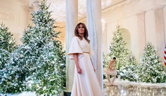 Melania Trump unveils White House Christmas decorations for 2025