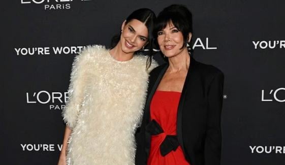 Kendall, Kris Jenner shine in festive glam at L’Oréal holiday event
