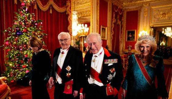 Charles, Camilla host Christmassy State Banquet for German Presidential Couple