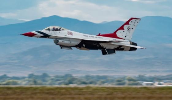 Thunderbird F-16 crashes in California after pilot safely ejects