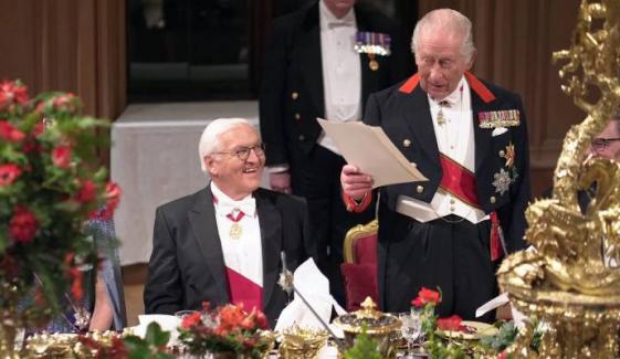 King Charles adds German flair to his speech at Windsor State Banquet