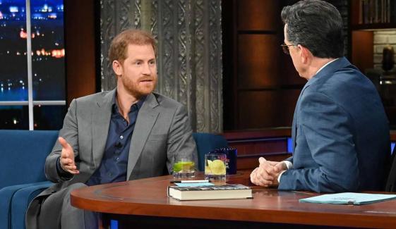 Prince Harry reveals famous Hollywood ‘connection’ on Stephen Colbert show