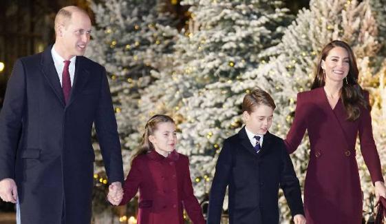 Princess Kate joined by Prince William and kids at Christmas Carol Service