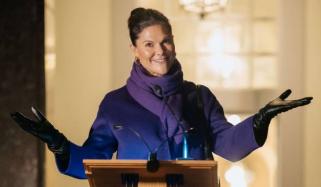 Princess Victoria illuminates Palace with striking art for Nobel Week Lights opening
