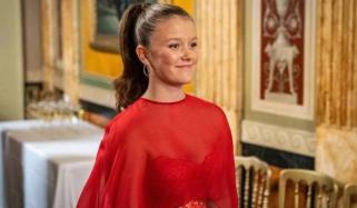 Princess Isabella sparkles in red as she celebrates special day at palace