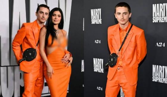 Kylie Jenner, Timothée Chalamet serve couple goals at 'Marty Supreme' premiere