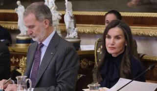 King Felipe, Queen Letizia open rarely-used palace for major annual meeting