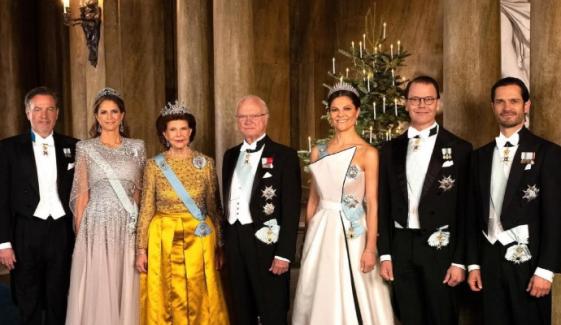 King Carl XVI Gustaf, Queen Silvia bring classic glam to Nobel Prize ceremony 