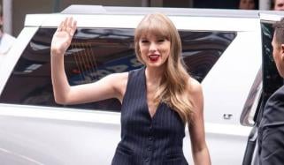 Taylor Swift makes charming arrival at Stephen Colbert show in NYC