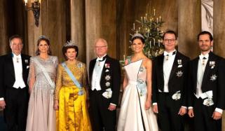 King Carl XVI Gustaf, Queen Silvia bring classic glam to Nobel Prize ceremony 