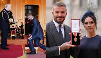 Victoria Beckham recalls surreal moment David gets knighted by King Charles