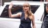 Taylor Swift makes charming arrival at Stephen Colbert show in NYC