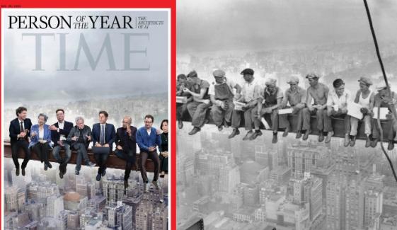 Time magazine slammed for 'ruining' iconic art piece with AI leaders