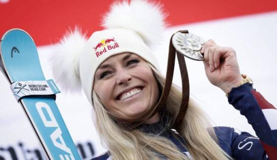 Lindsey Vonn makes history as oldest downhill World Cup winner at 41