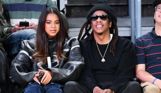 Beyoncé's eldest daughter Blue Ivy Carter steps out with dad Jay-Z