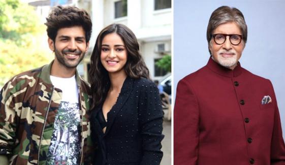 Ananya Panday, Kartik Aaryan share fun banter with Amitabh Bachchan at KBC set