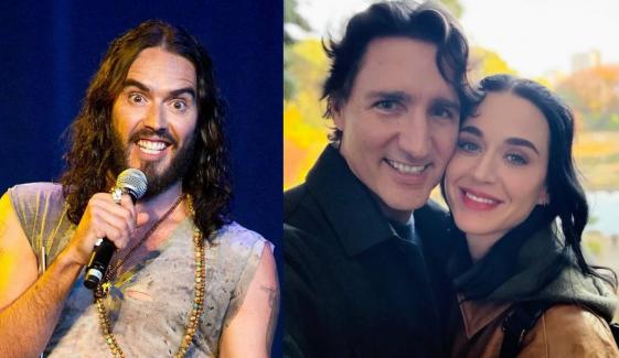 Katy Perry’s ex Russell Brand calls out her relationship with Justin Trudeau