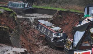 Massive sinkhole swallows canal boats in England, triggers Major Rescue