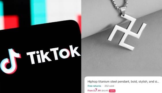 TikTok pulls swastika necklace from shop after massive backlash