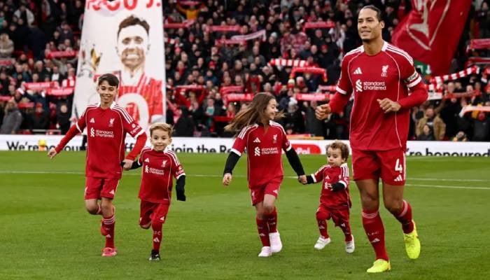 Diogo Jota’s sons lead emotional tribute in 'unforgettable' Anfield moment