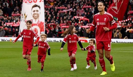 Diogo Jota’s sons lead emotional tribute in 'unforgettable' Anfield moment