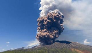 Mount Etna sends ash clouds over Sicily as snow-capped peak blasts