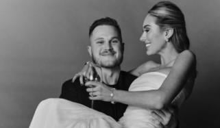 Zach Bryan drops swoon-worthy wedding photo with wife Samantha Leonard