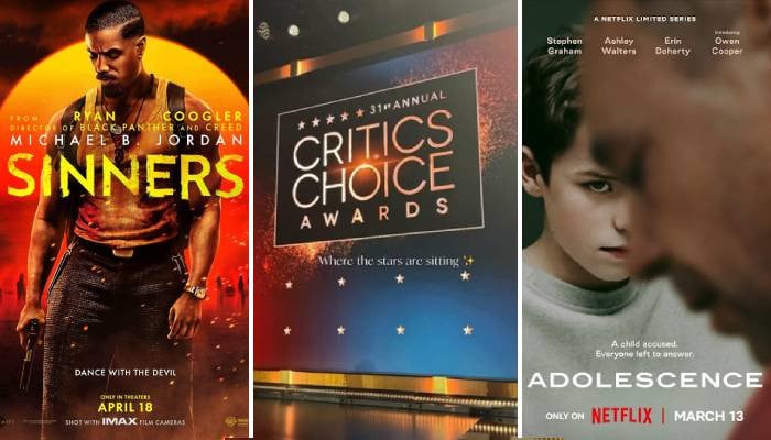 Critics Choice Awards 2026 winners: ‘Sinners’ and ‘Adolescence’ take lead