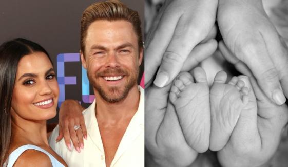 Derek Hough welcomes first baby with wife Hayley Erbert