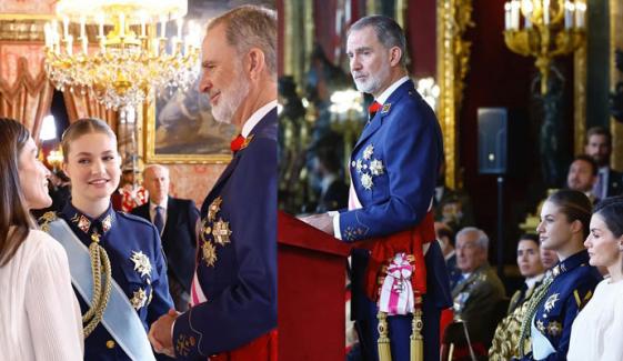 King Felipe honors daughter Princess Leonor at Military Easter celebration
