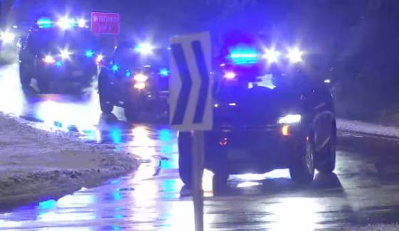 Uxbridge police officer killed in Route 146 crash while assisting driver