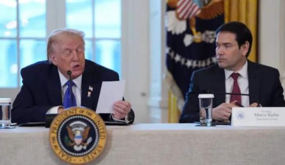 Marco Rubio's private note gets exposed by Trump at oil executives' meeting