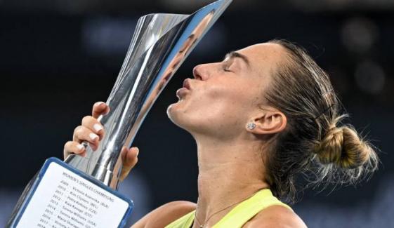 Aryna Sabalenka clinches Brisbane International title with remarkable victory